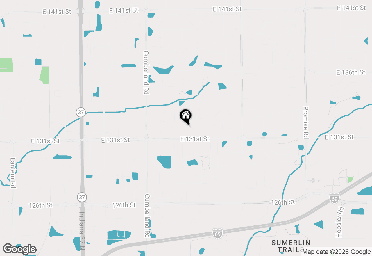 Map of 10128 Beresford Court, Fishers, IN 46038