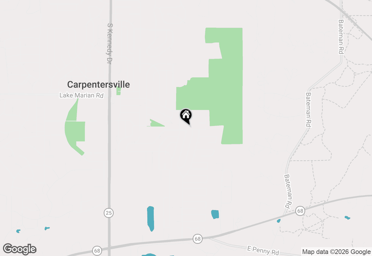 Map of 360 Tee Lane, Carpentersville, IL 60110