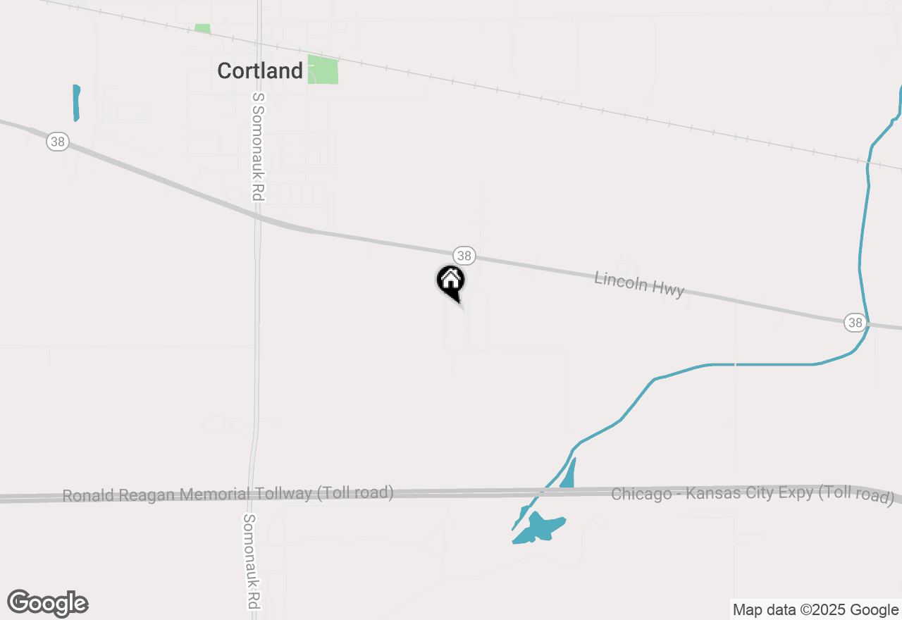 Map of 482 S Preston Street, Cortland, IL 60112