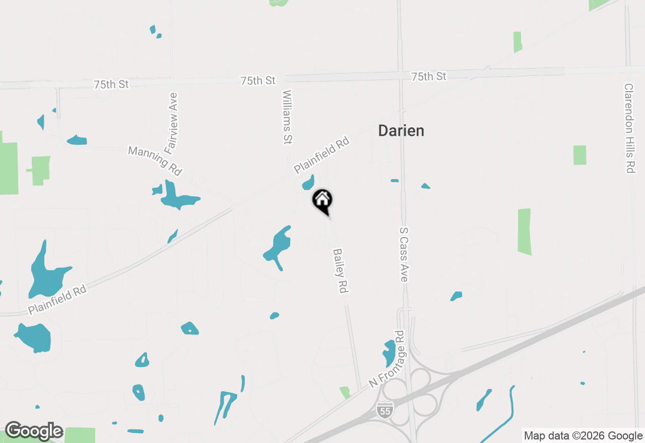 Map of 8008 Barrymore Drive, Darien, IL 60561
