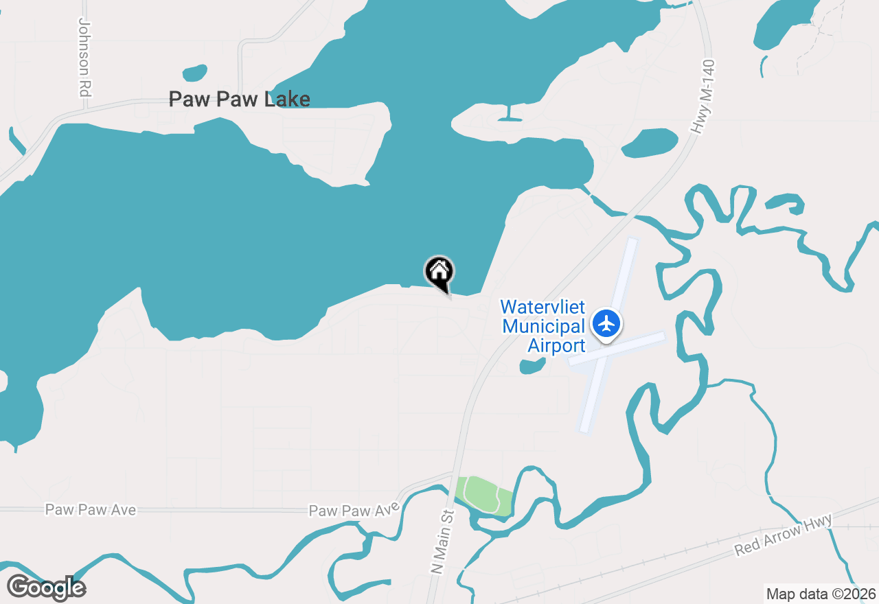 Map of 8207 Pokagon Road, Watervliet, MI 49098