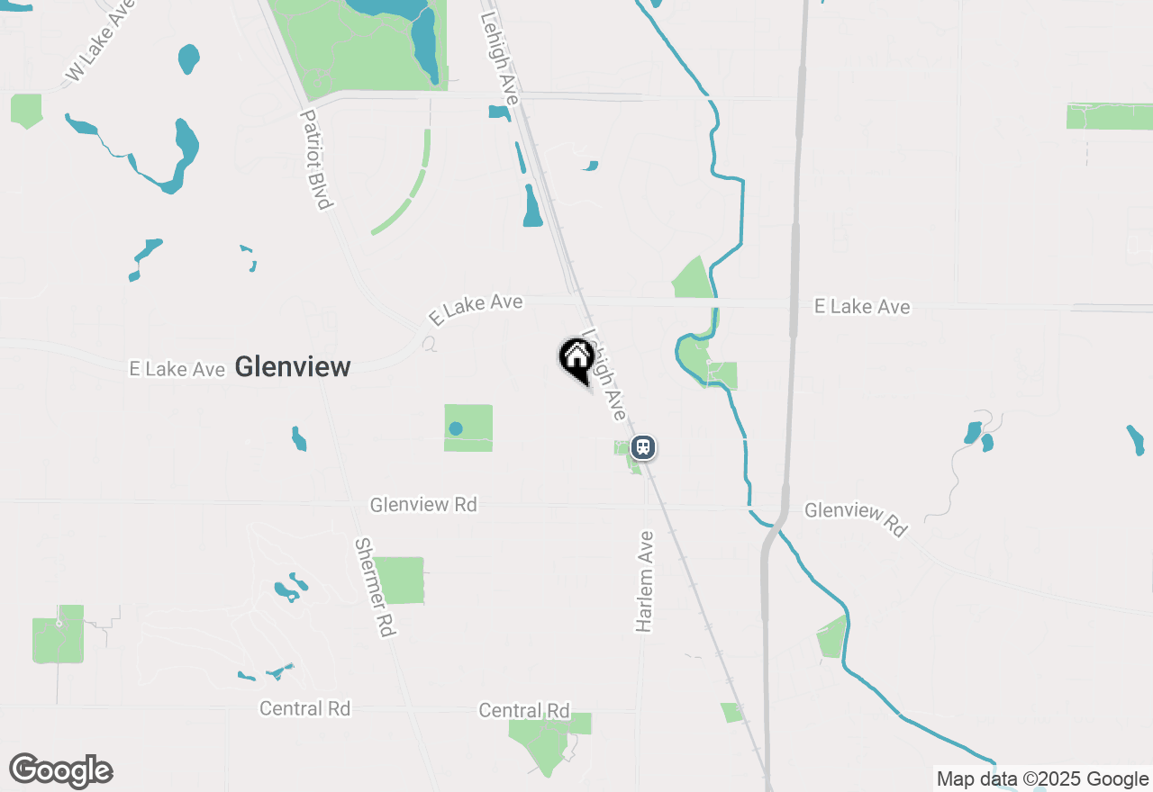 Map of 2001 Spruce Drive, Glenview, IL 60025