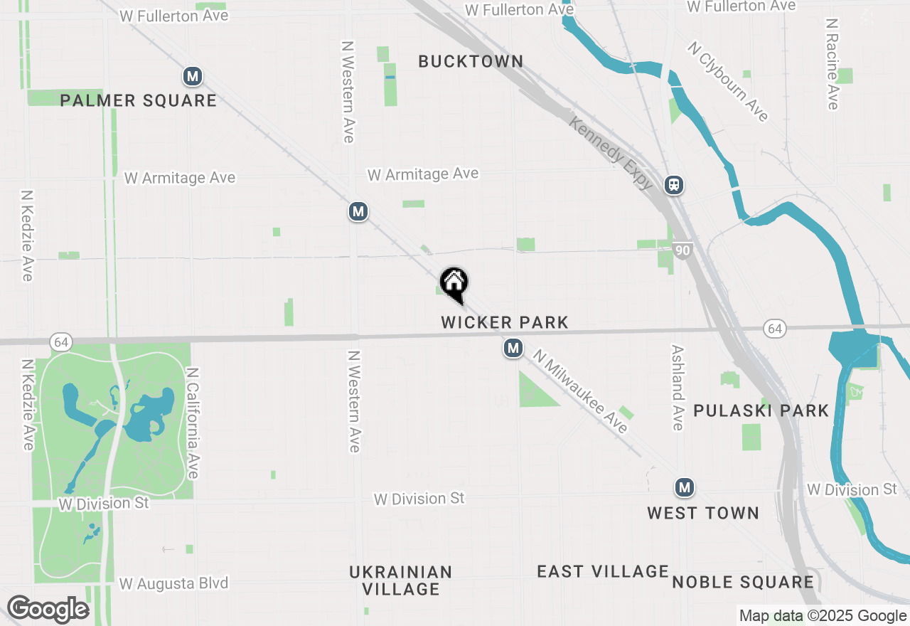 Map of 2130 W Concord Place, Chicago, IL 60647