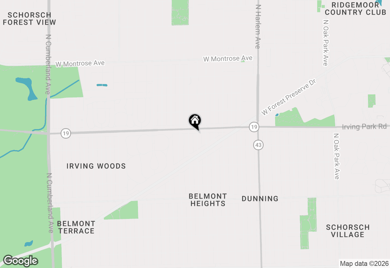 Map of 3974 N Oleander Avenue, Chicago, IL 60634