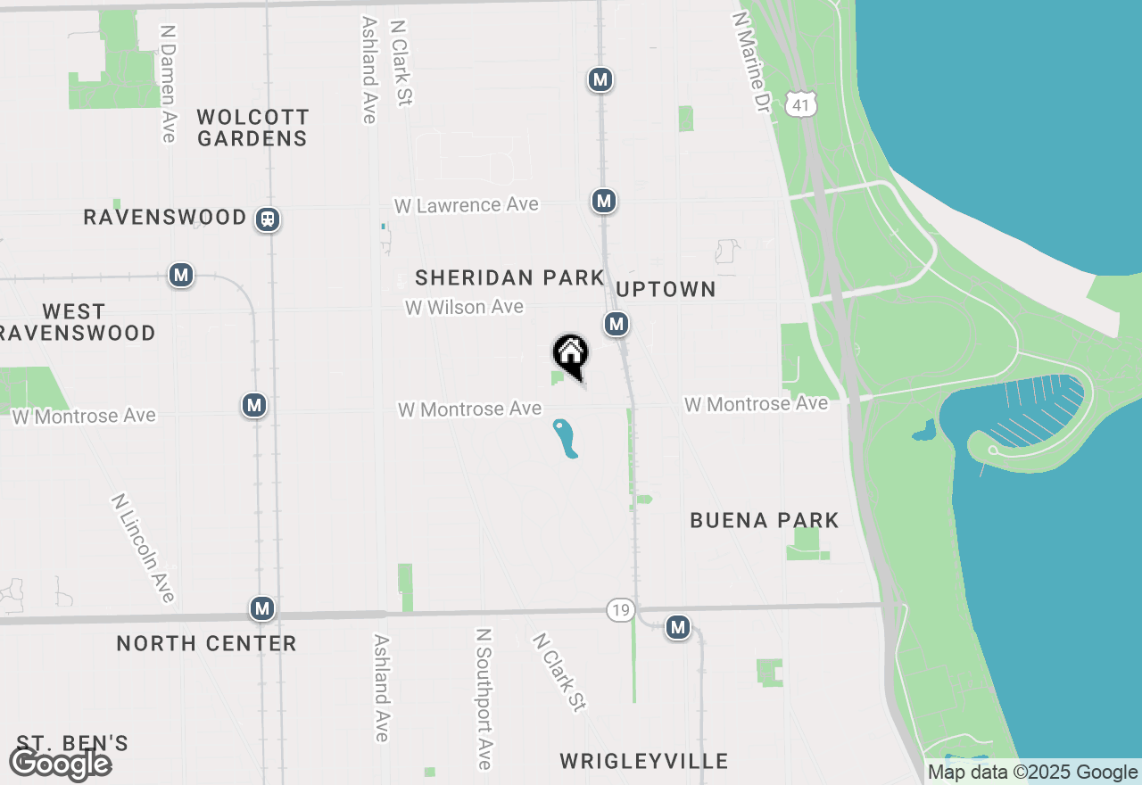 Map of 4418 N Racine Avenue #2N, Chicago, IL 60640