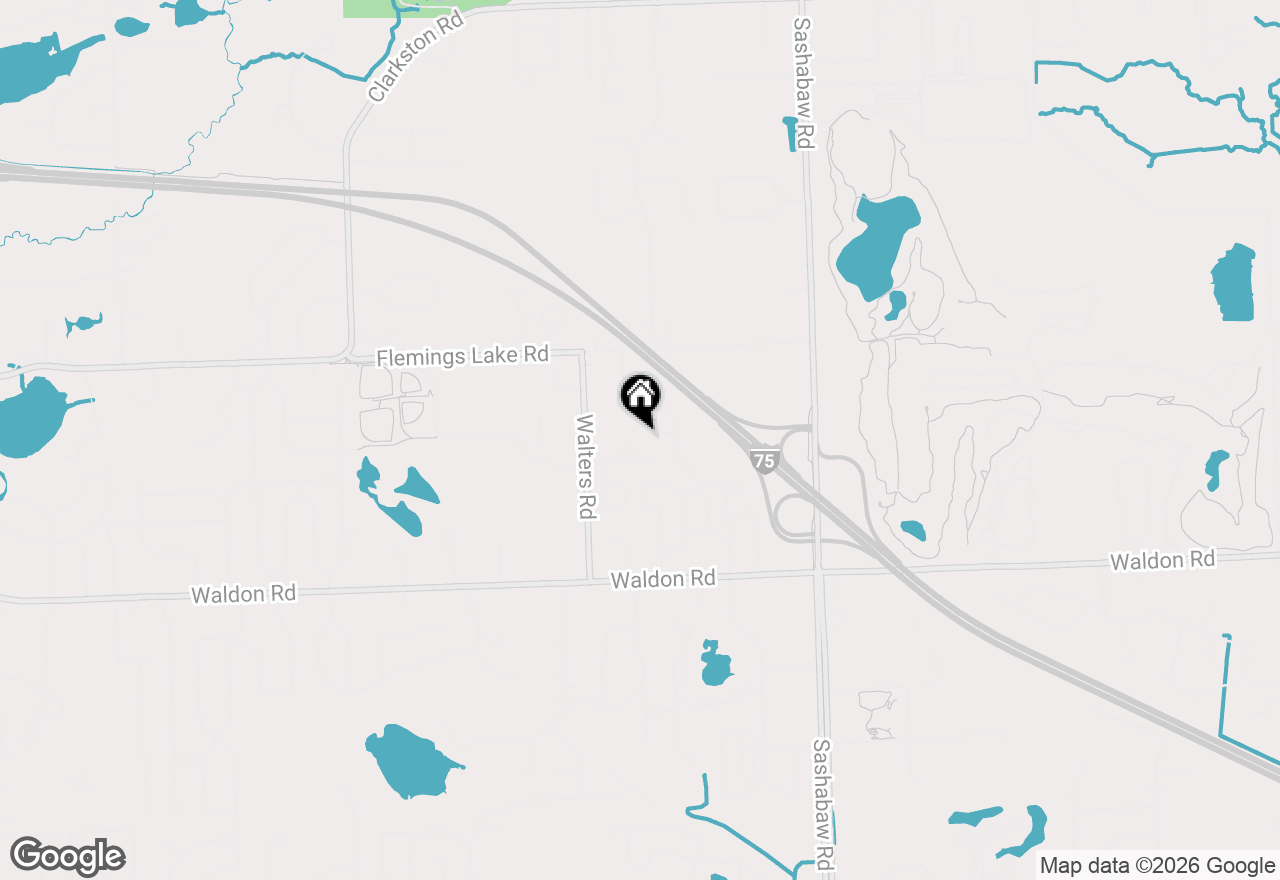 Map of 6109 Kingsley Court, Clarkston, MI 48346