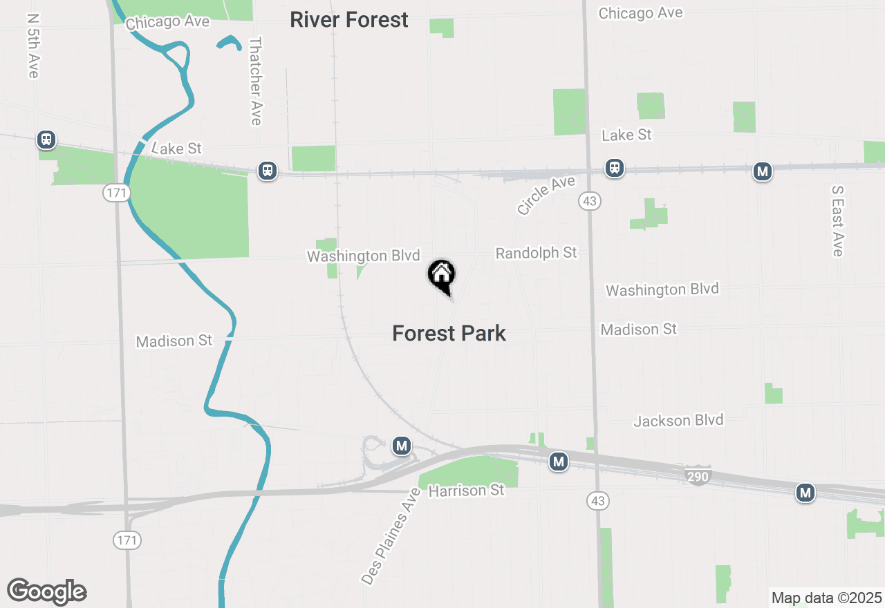 Map of 314 Lathrop Avenue #505, Forest Park, IL 60130