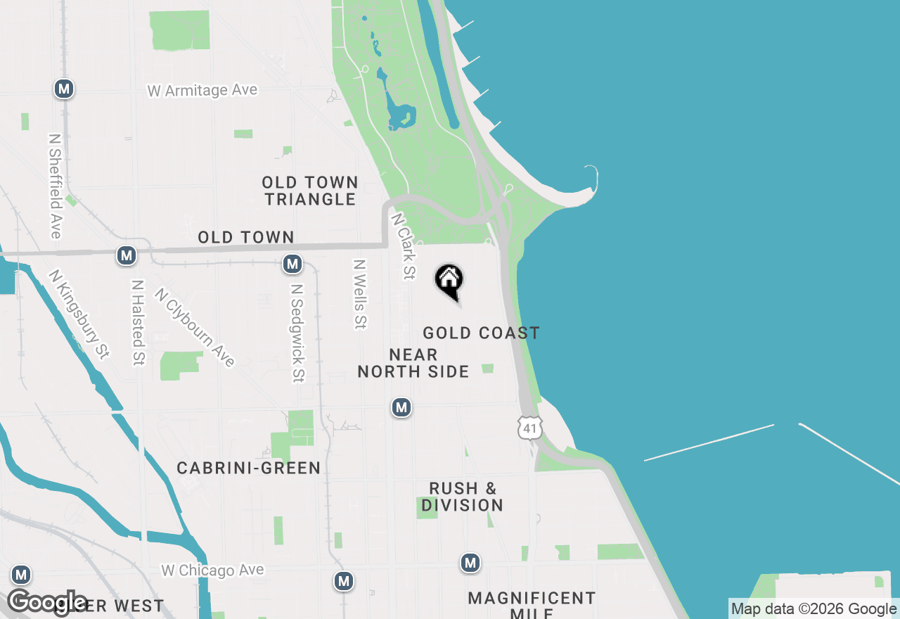 Map of 1410 N State Parkway #22B, Chicago, IL 60610