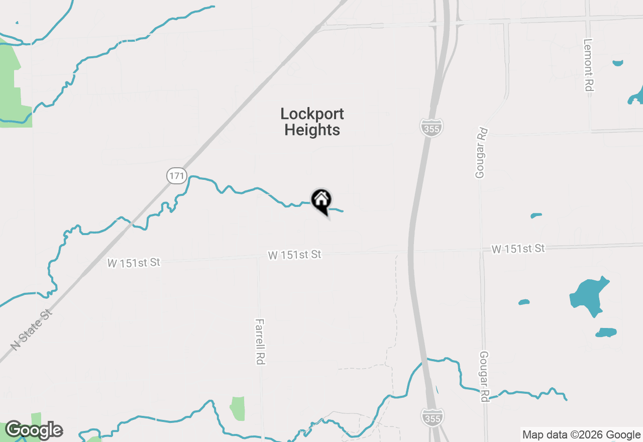 Map of 14934 S Hillside Drive, Lockport, IL 60441