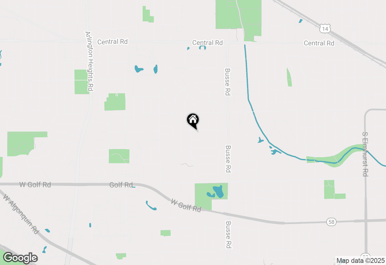 Map of 1727 W Rusty Drive, Mount Prospect, IL 60056