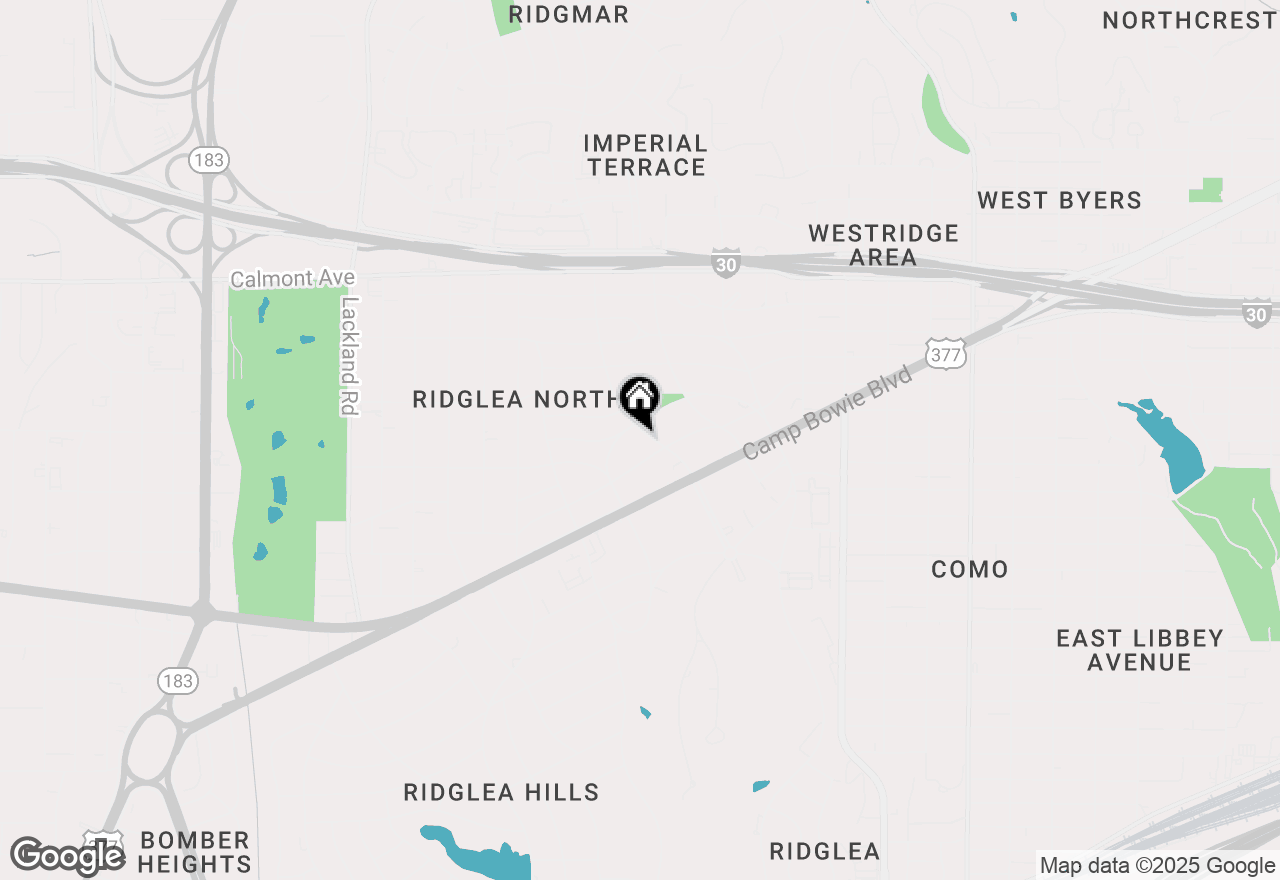 Map of 3204 Ridglea Avenue, Fort Worth, TX 76116