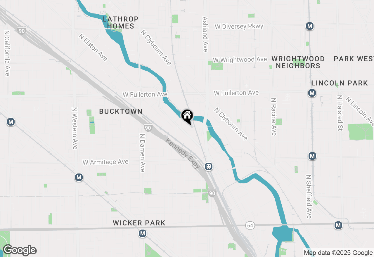 Map of 1701 W Webster Avenue #410, Chicago, IL 60614