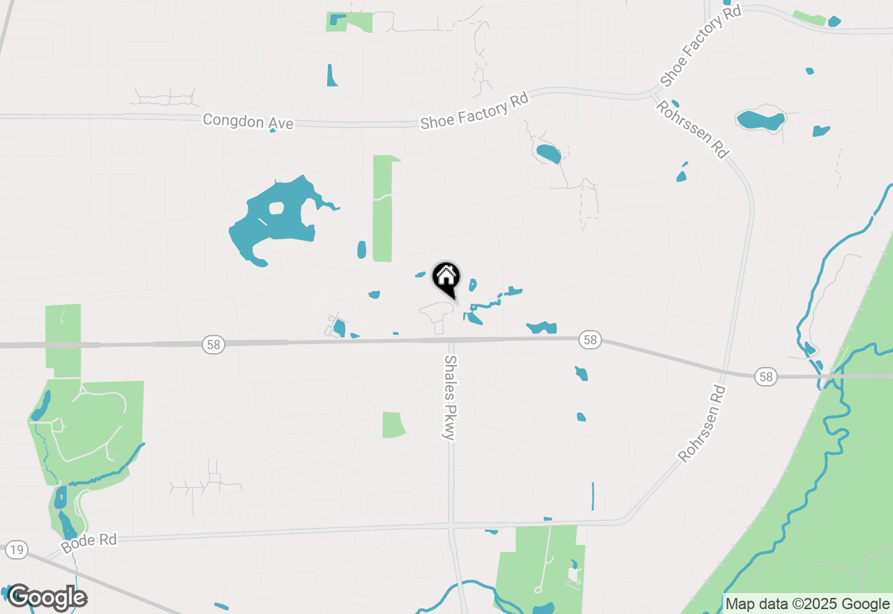 Map of 740 Countryfield Lane, Elgin, IL 60120