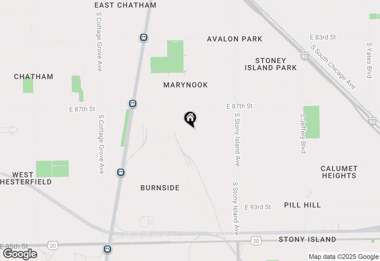 Map of 8822 S Kenwood Avenue, Chicago, IL 60619