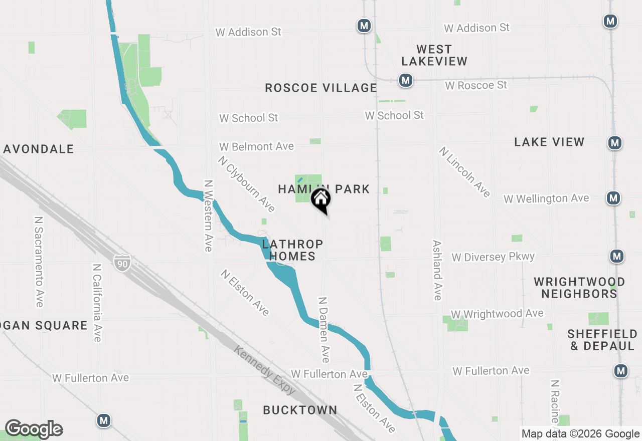 Map of 2920 N Damen Avenue #2, Chicago, IL 60618