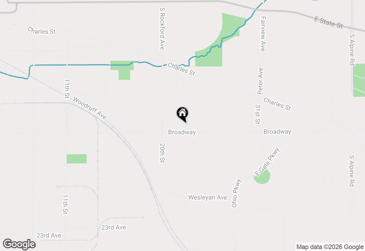 Map of 1408 22nd Street, Rockford, IL 61108