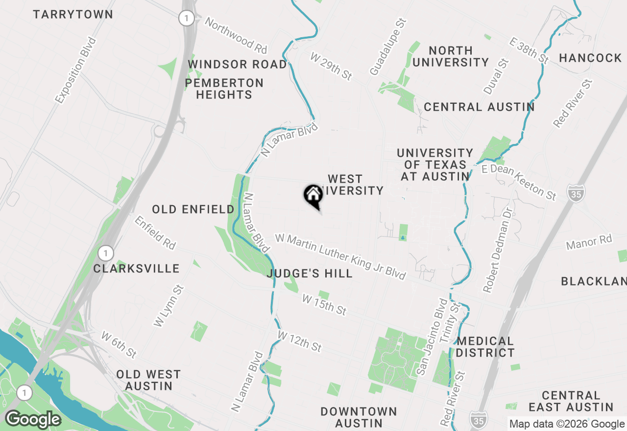 Map of 908 W 22nd St #C, Austin, TX 78705