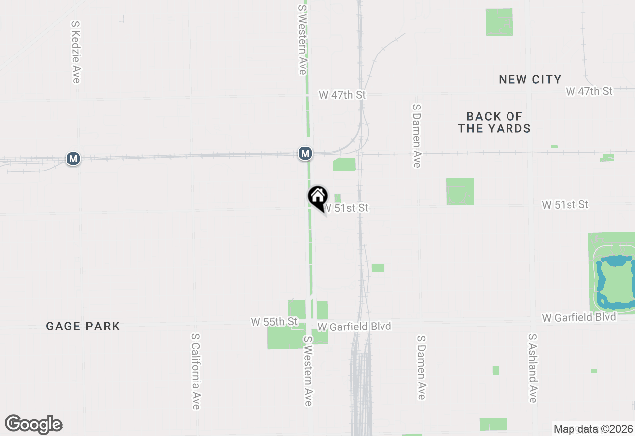 Map of 5117 S Western Boulevard #2B7, Chicago, IL 60609