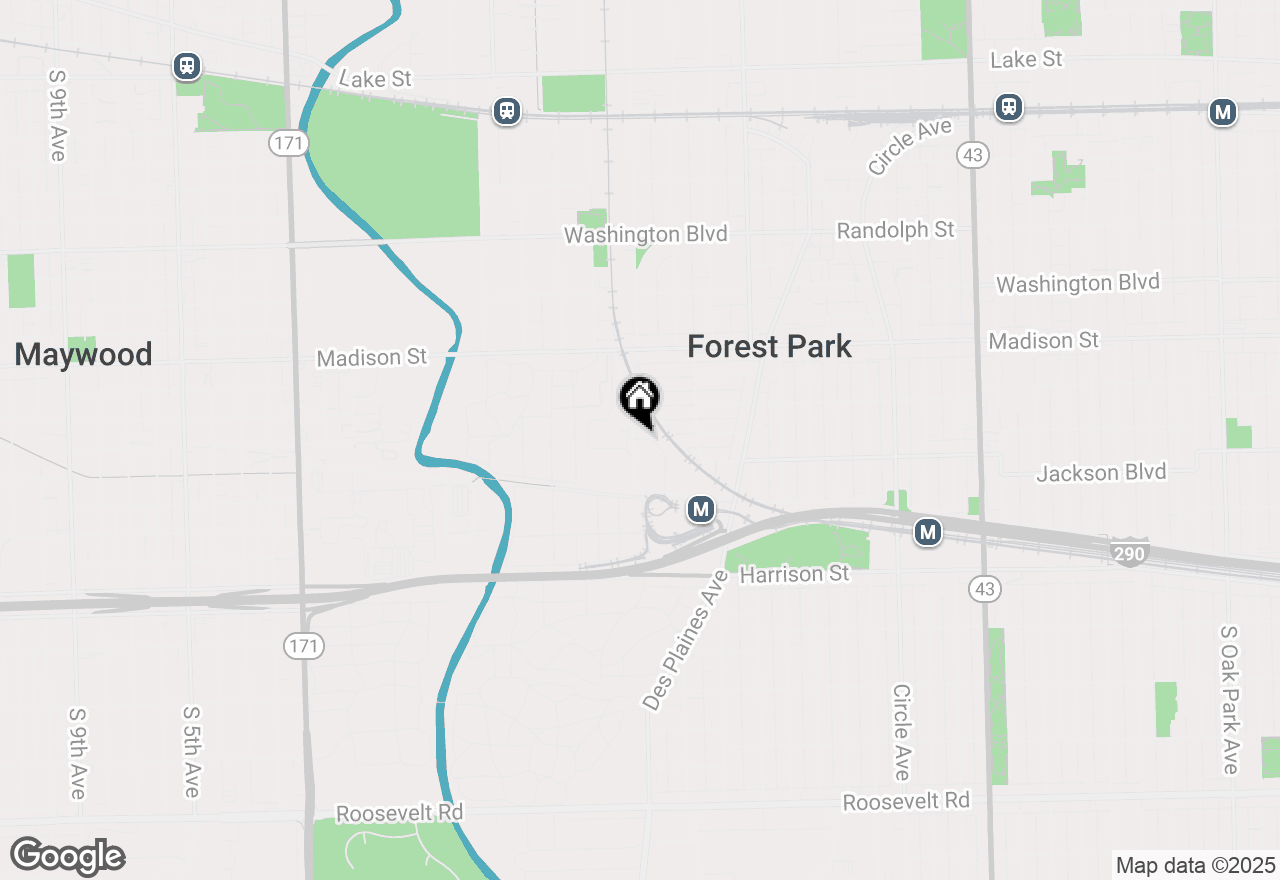 Map of 507 Grove Lane #H, Forest Park, IL 60130