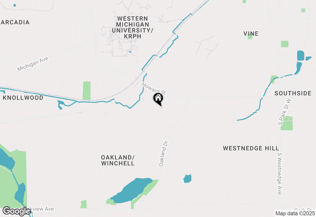 Map of 1917 Benjamin Avenue, Kalamazoo, MI 49008