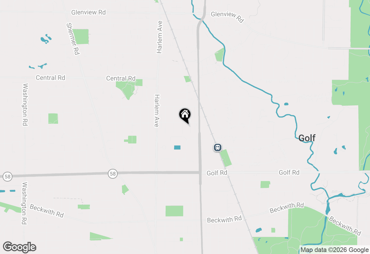 Map of 235 Nordica Avenue, Glenview, IL 60025