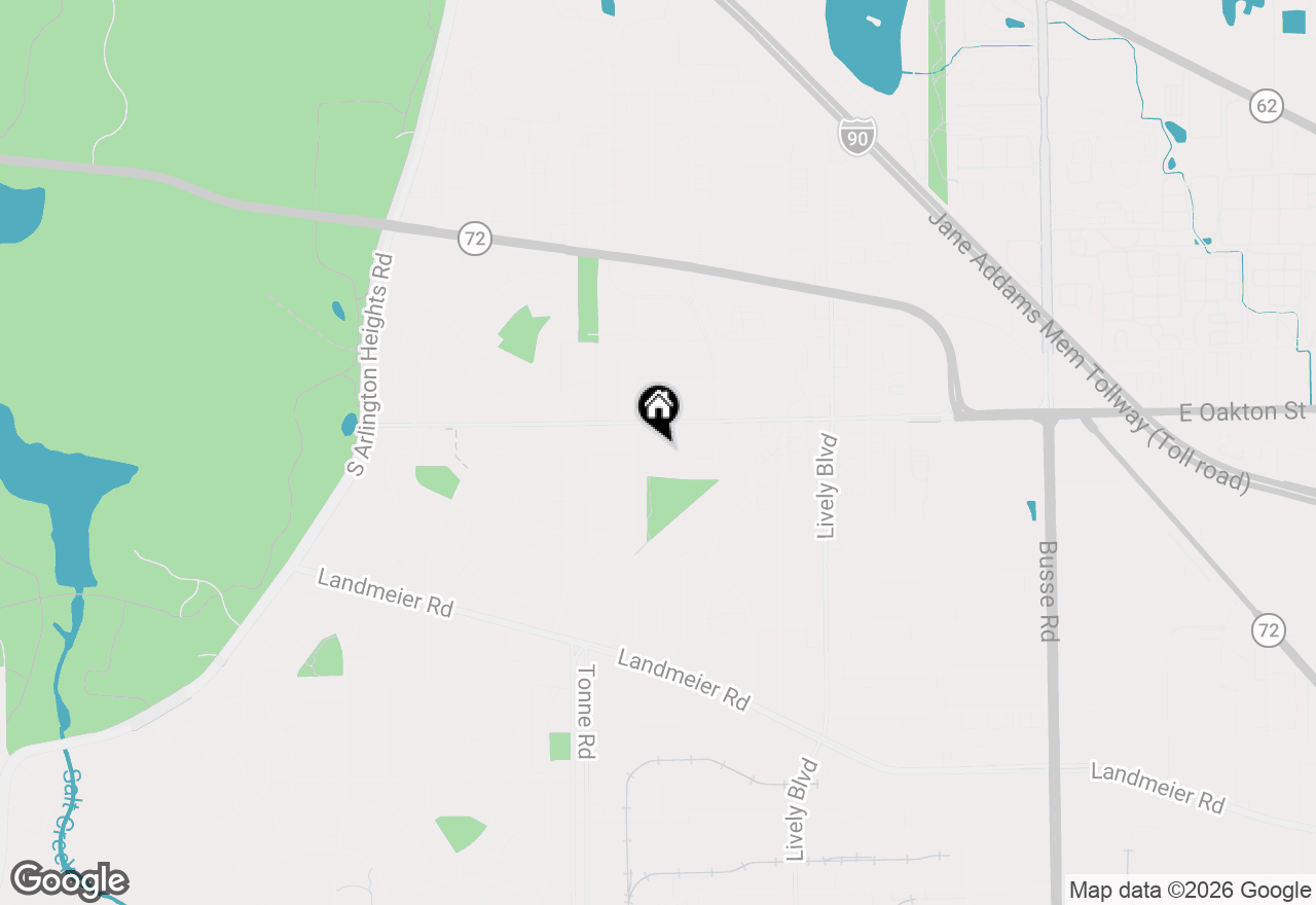 Map of 821 Oakton Street #104, Elk Grove Village, IL 60007