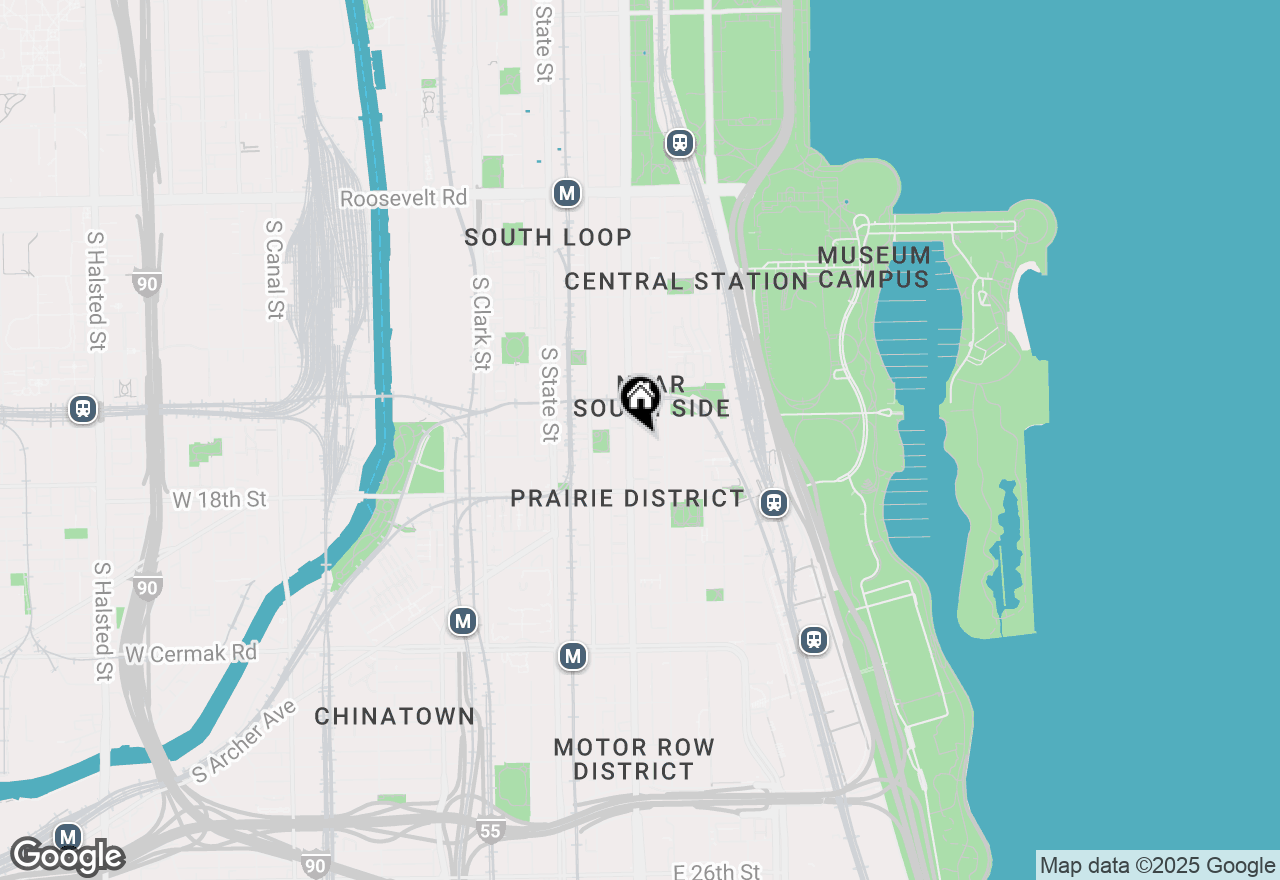 Map of 1631 S Michigan Avenue #410, Chicago, IL 60616