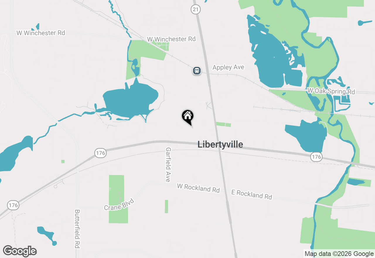 Map of 323 W Maple Avenue, Libertyville, IL 60048