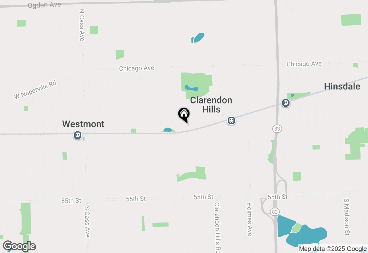 Map of (Address confidential), Clarendon Hills, Illinois 60514