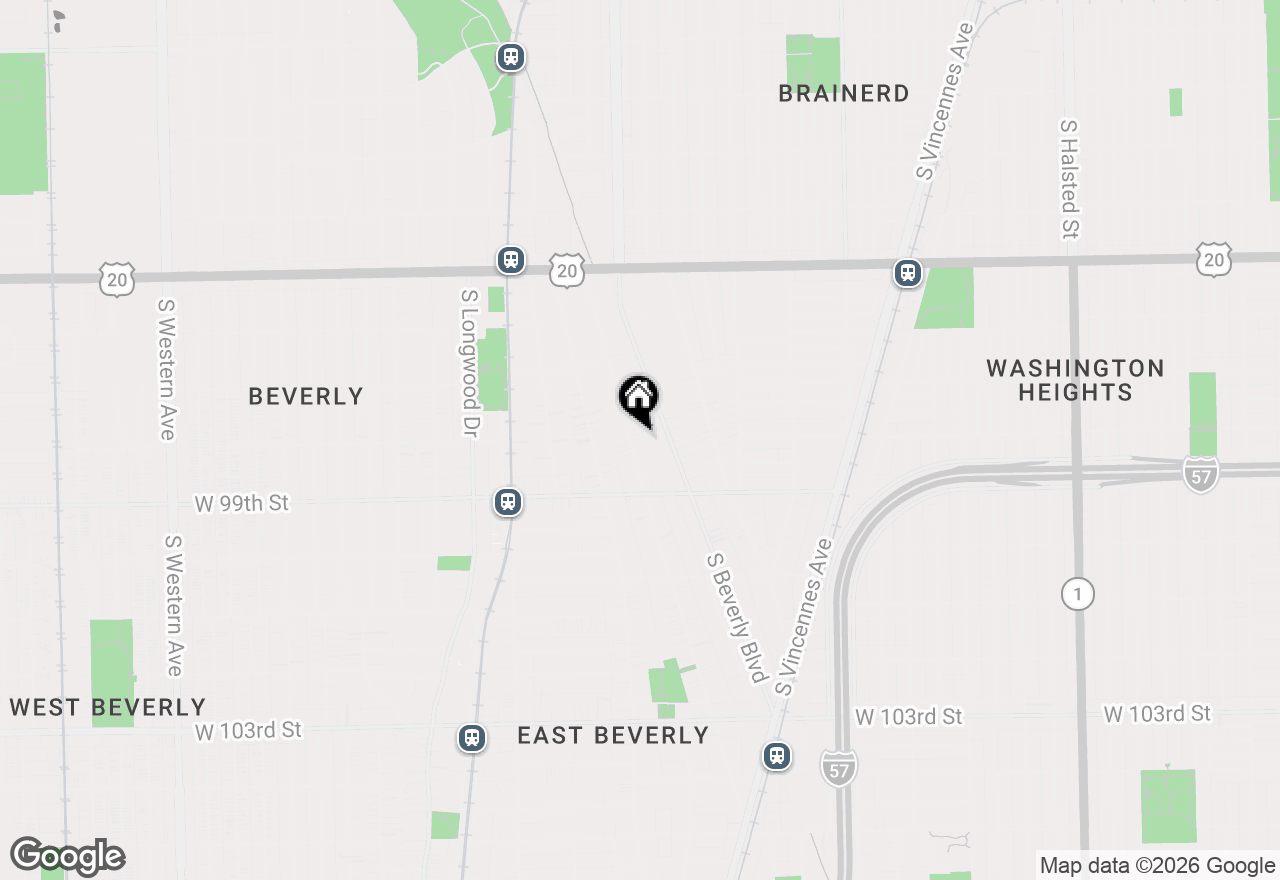 Map of 9829 S Charles Street, Chicago, IL 60643