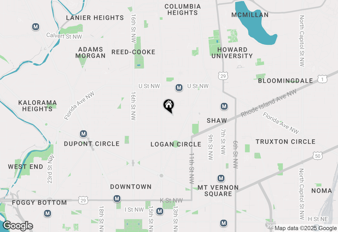 Map of 1326 Riggs Street Nw #2, Washington, DC 20009