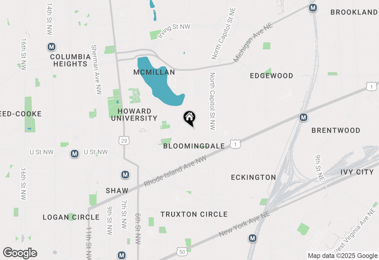 Map of 2206 1st Street Nw #A, Washington, DC 20001