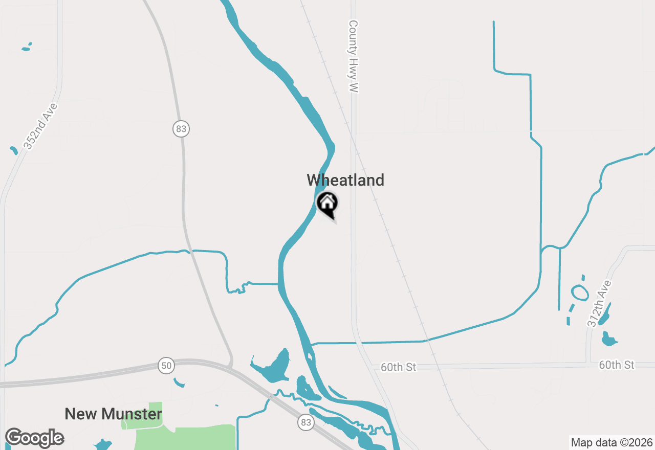 Map of 32925 49th St, Burlington, WI 53105