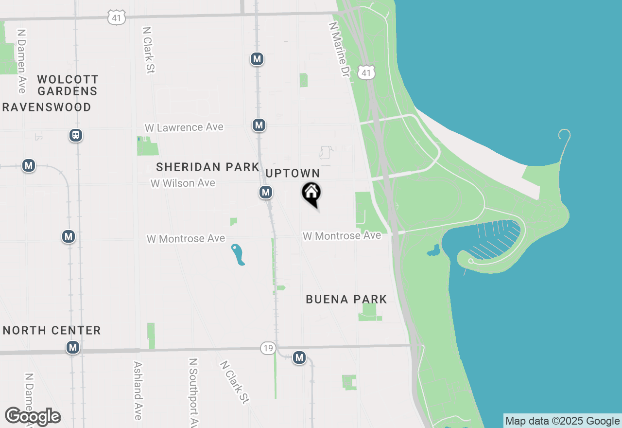 Map of 935 W Sunnyside Avenue #3S, Chicago, IL 60640