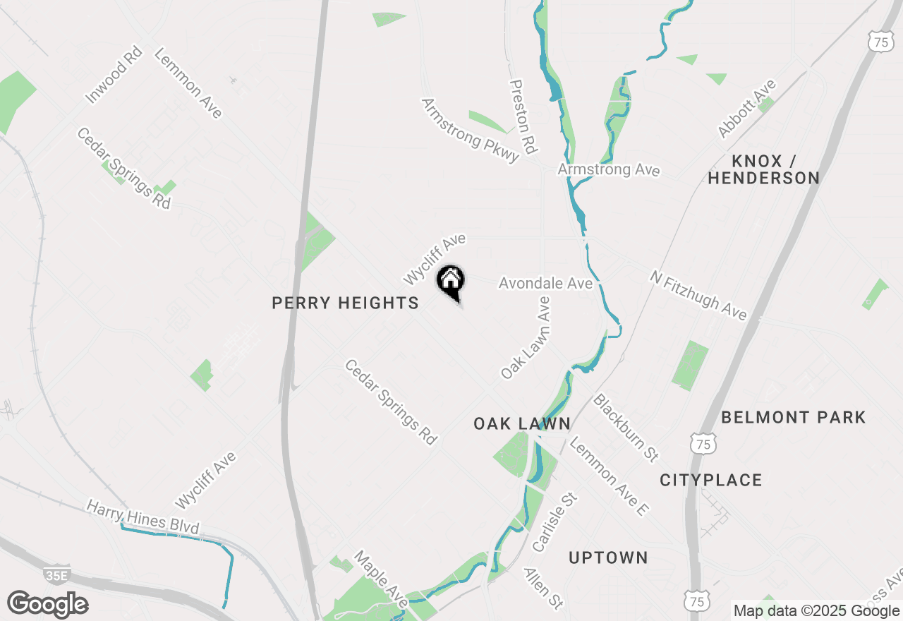 Map of 4102 Bowser Avenue #1, Dallas, TX 75219