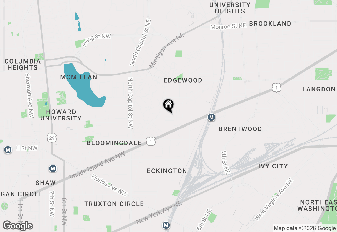 Map of 213 Bryant Street Ne, Washington, DC 20002