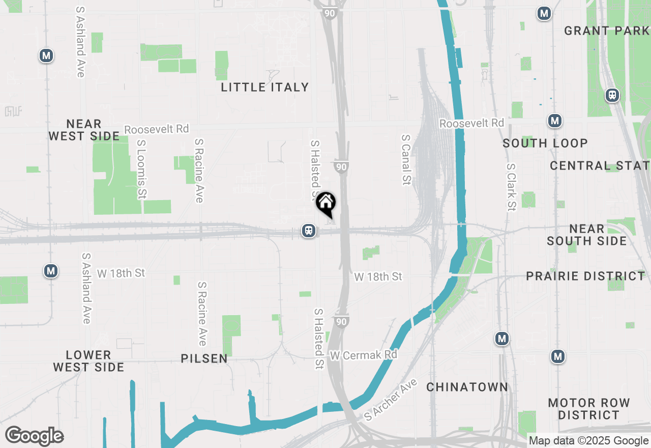 Map of 743 W 15th Street, Chicago, IL 60607