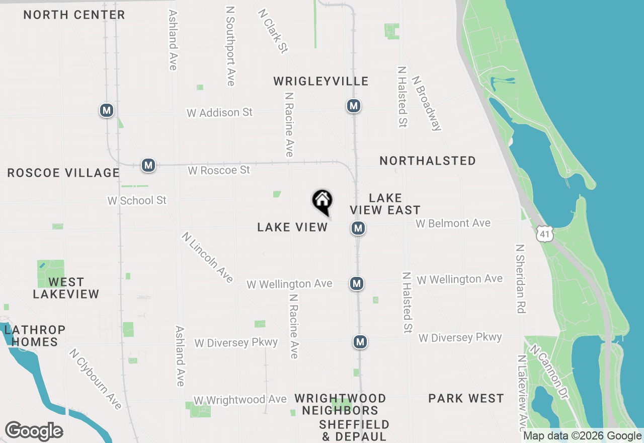 Map of 3201 N Seminary Avenue #207, Chicago, IL 60657