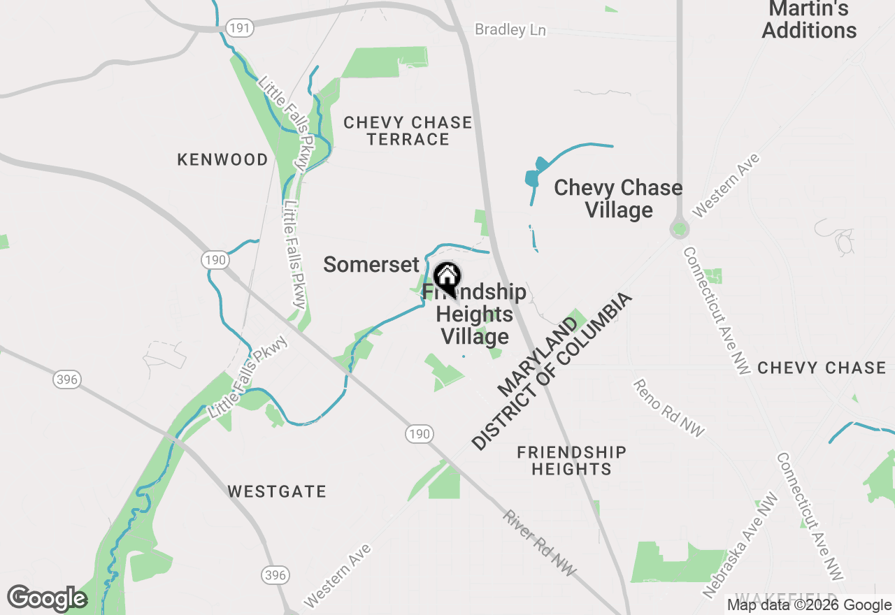 Map of 4601 N Park Avenue #101, Chevy Chase, MD 20815