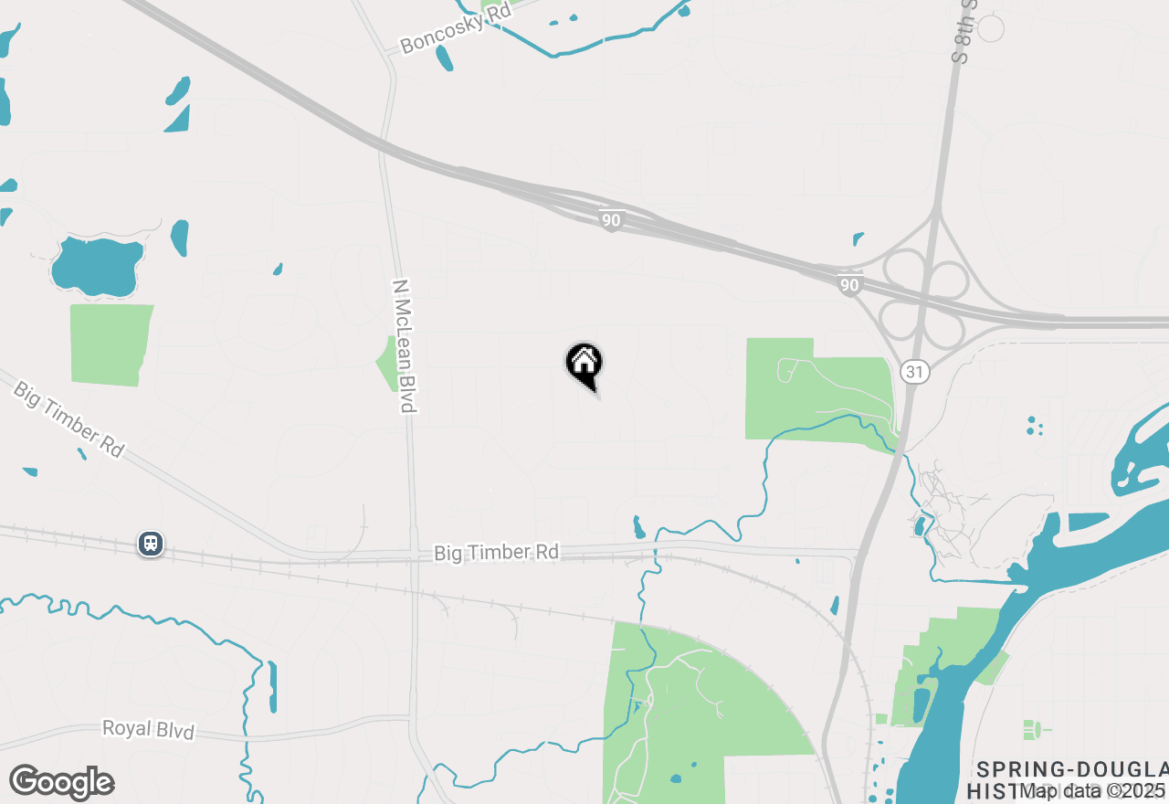 Map of 1223 Ridgeway Drive, Elgin, IL 60123