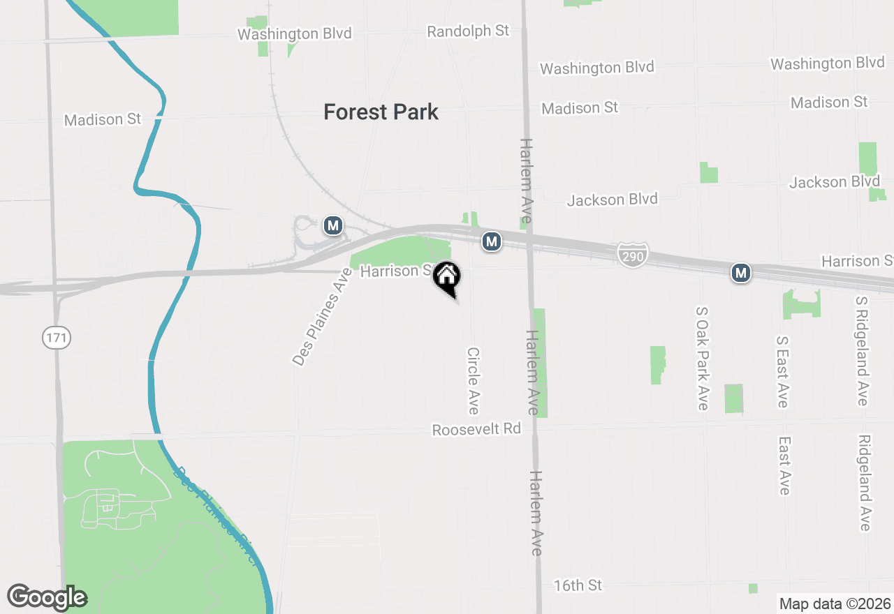 Map of 847 Hannah Avenue #2, Forest Park, IL 60130