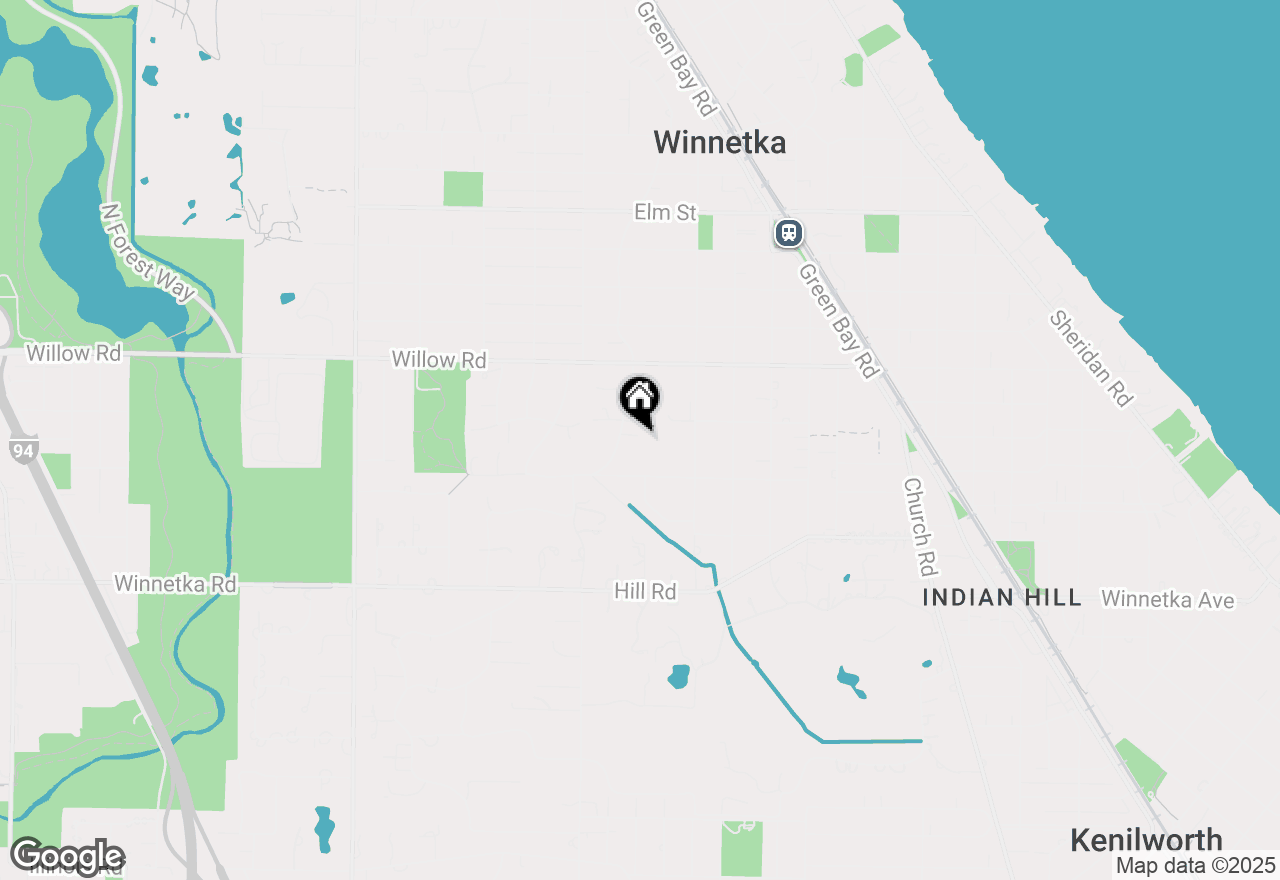 Map of 275 White Oak Lane, Winnetka, IL 60093