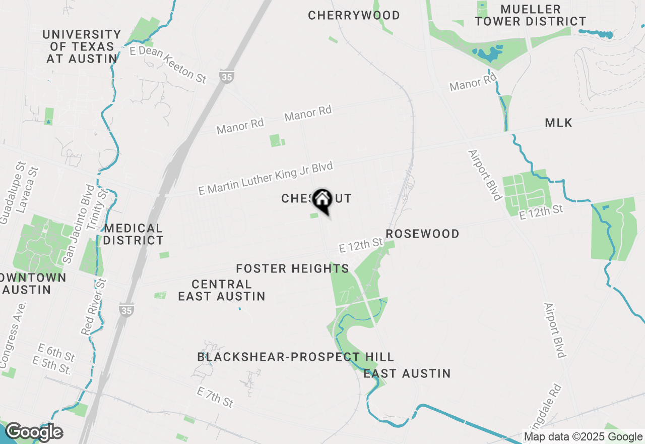 Map of 2300 E 14th St, Austin, TX 78702