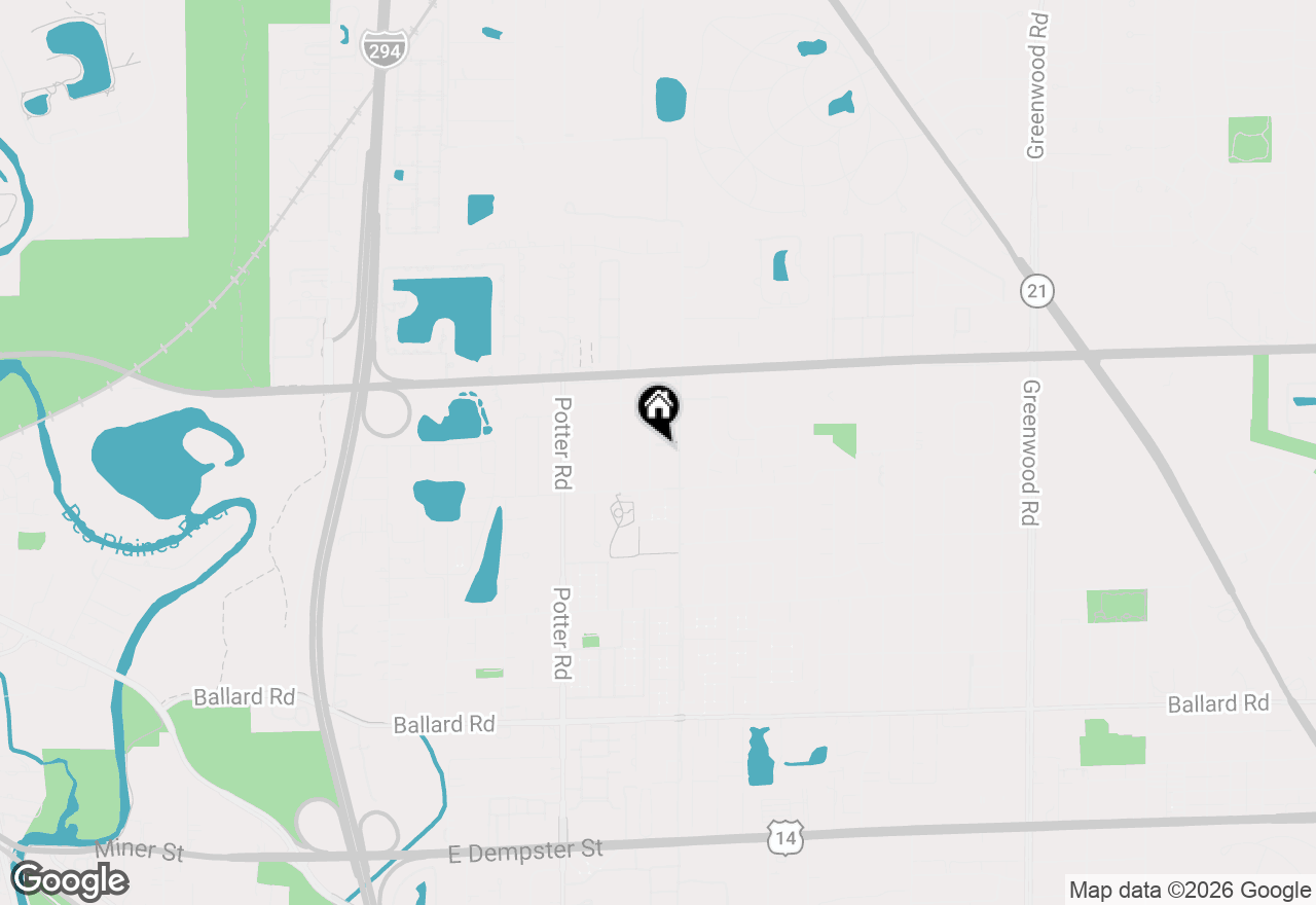Map of 9460 Dee Road #2H, Des Plaines, IL 60016