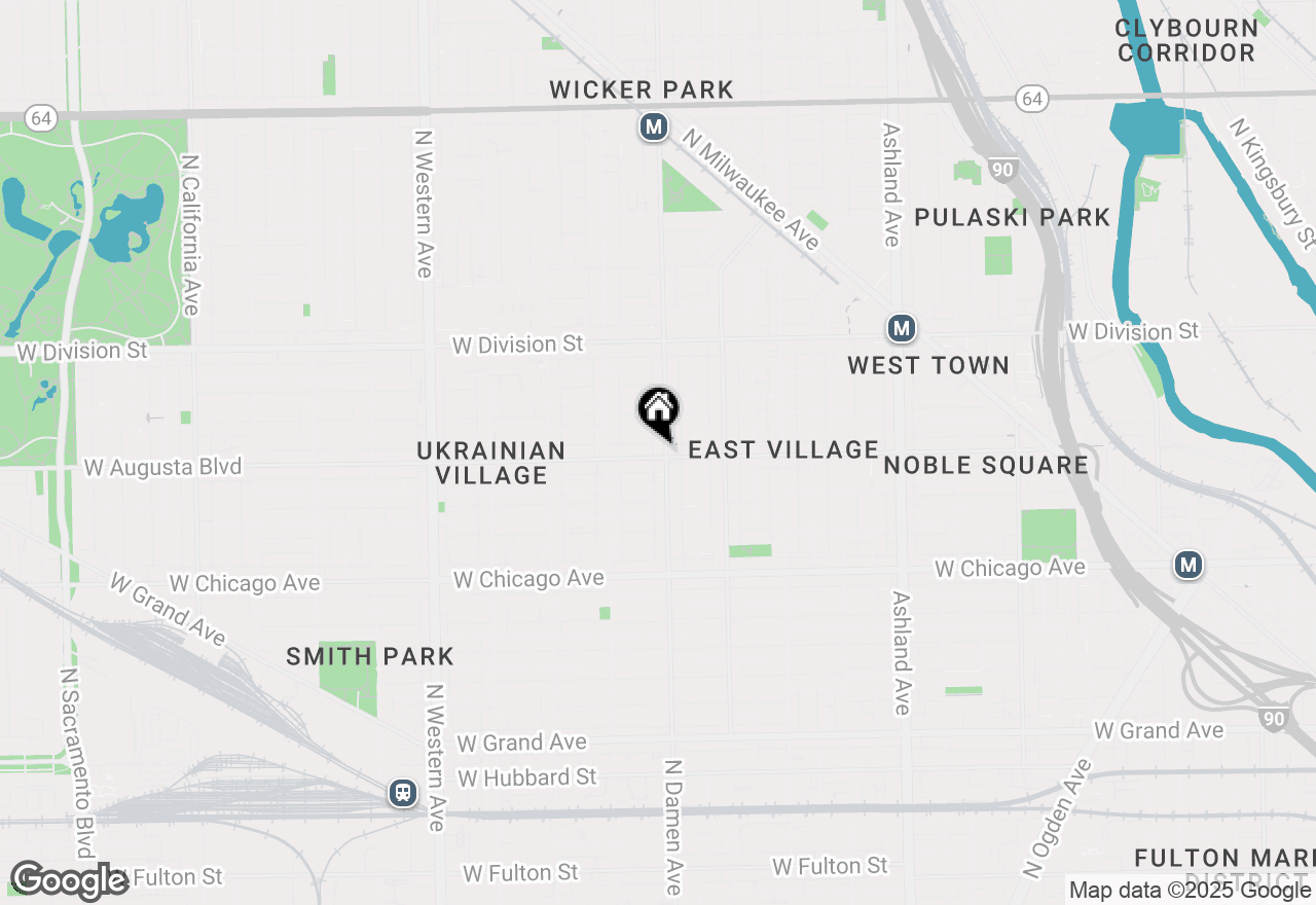 Map of 1000 N Damen Avenue #4, Chicago, IL 60622