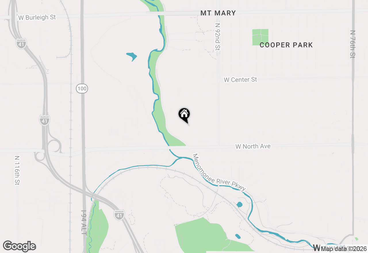 Map of 2411 N 96th St, Wauwatosa, WI 53226
