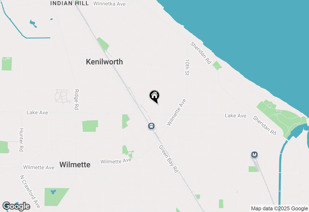 Map of 1215 Forest Avenue, Wilmette, IL 60091