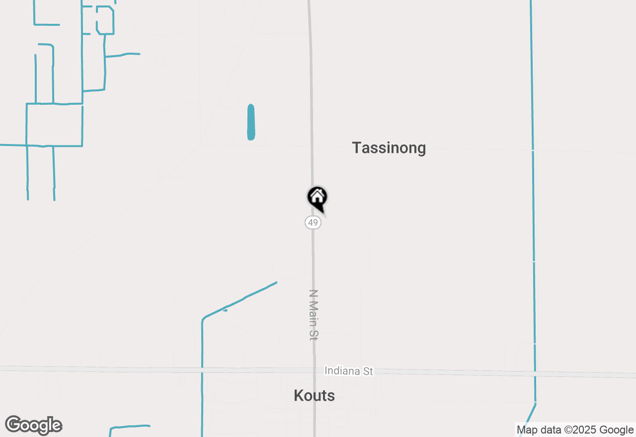Map of 1106 N Main Street, Kouts, IN 46347
