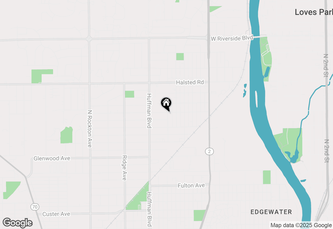 Map of 1602 Pierce Avenue, Rockford, IL 61103