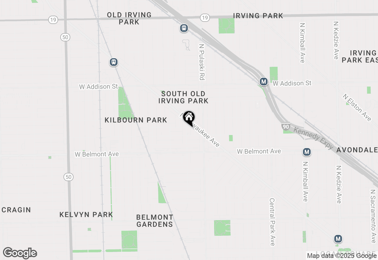 Map of 3319 N Karlov Avenue #2W, Chicago, IL 60641